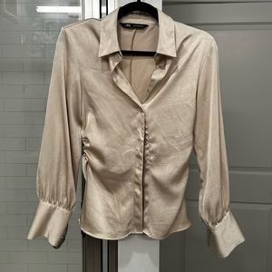 Zara Corset button Down Top in X-Small
